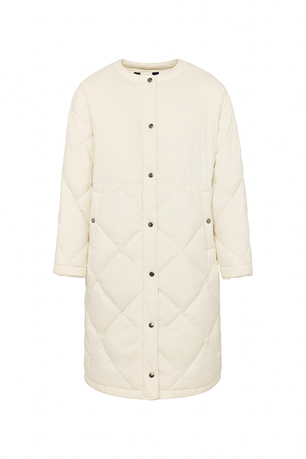 Doudoune longue pour femme Pyrenex Blossom ivoire
