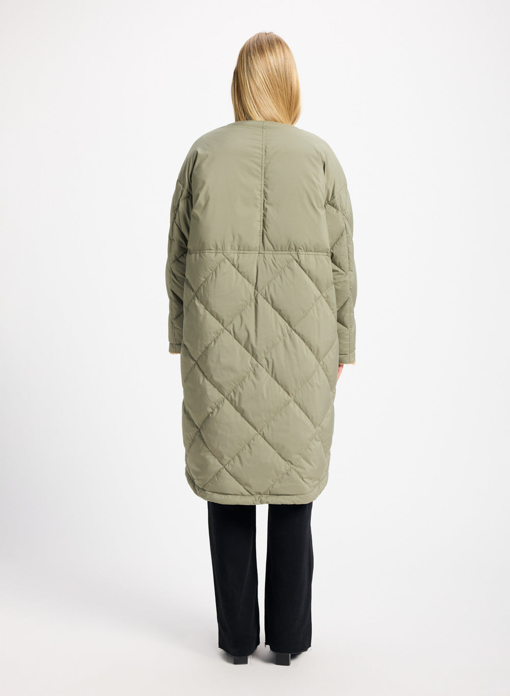 Doudoune longue pour femme Pyrenex Blossom khaki