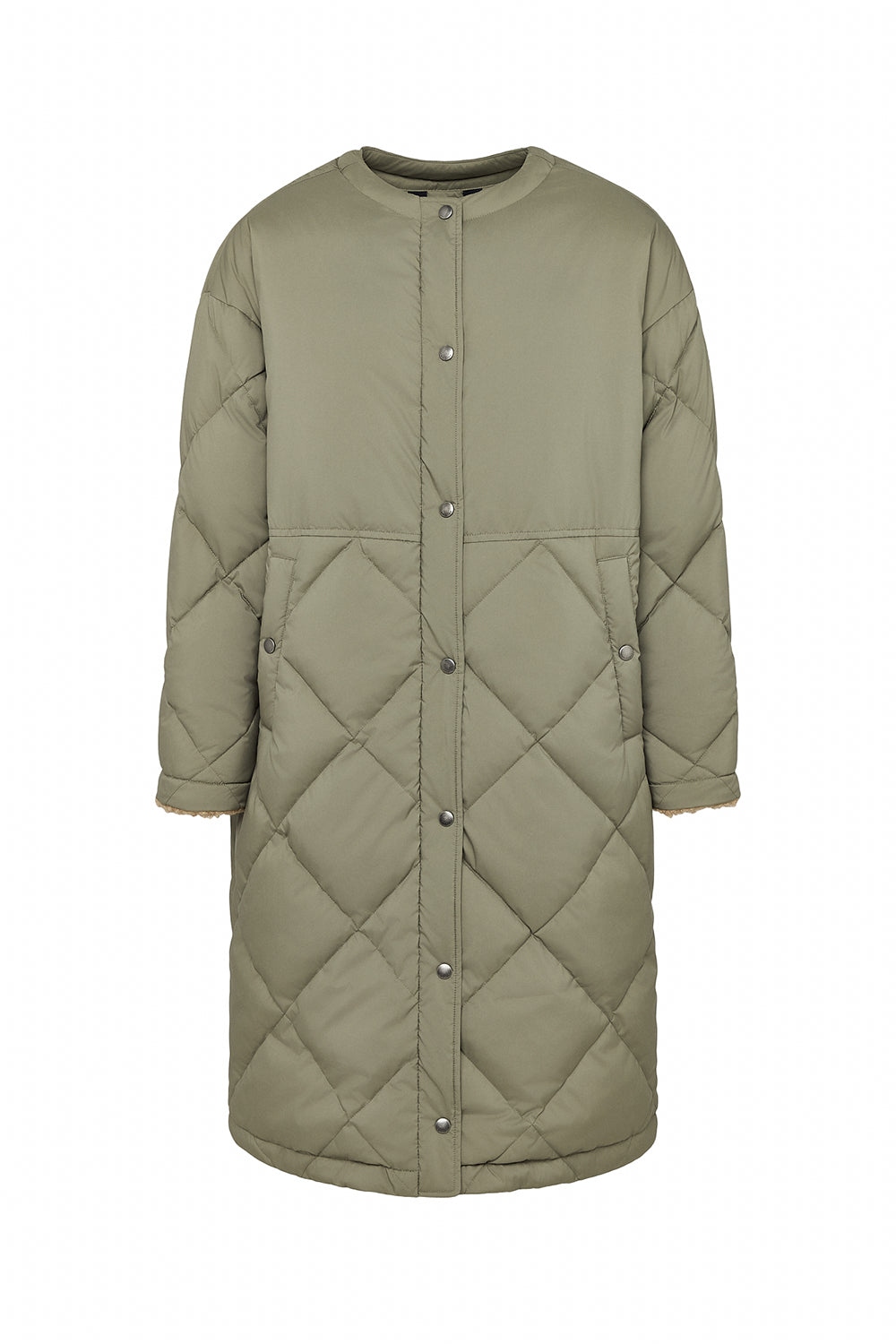 Doudoune longue pour femme Pyrenex Blossom khaki