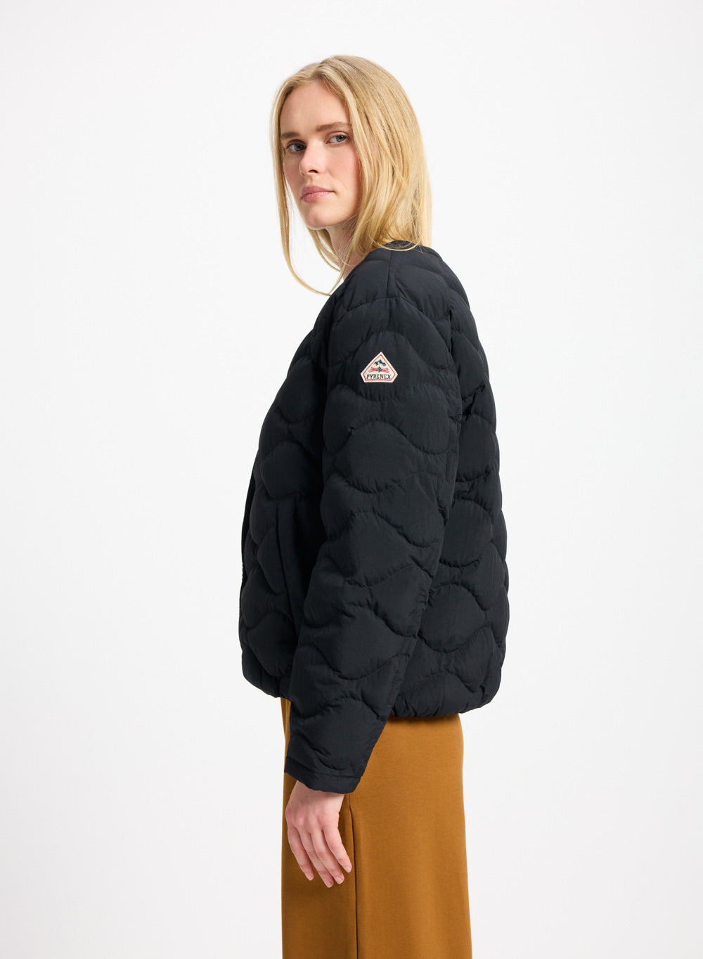 Doudoune légère Nacre pour femme noire