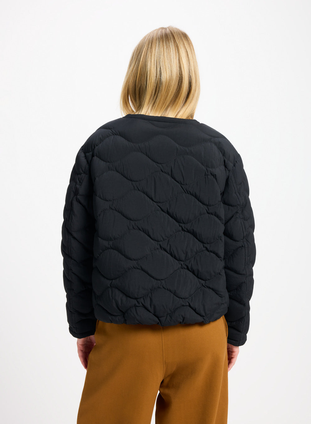 Doudoune légère Nacre pour femme noire