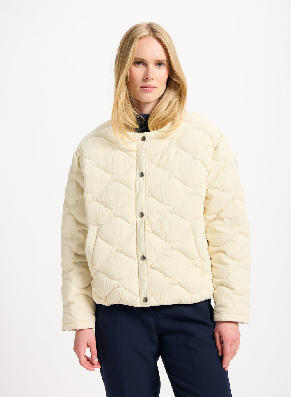 Doudoune légère Nacre pour femme blanche