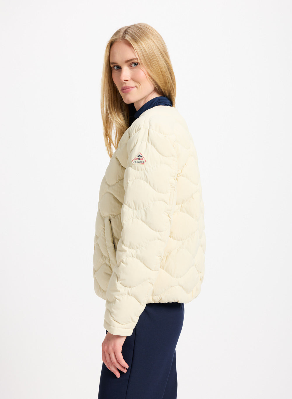 Doudoune légère Nacre pour femme blanche