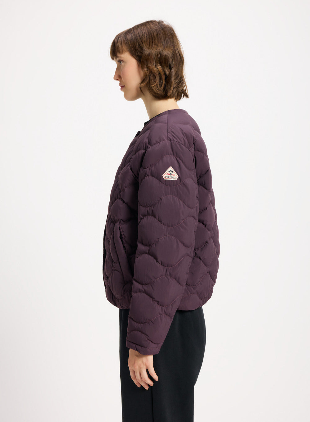Doudoune légère Nacre pour femme bordeaux