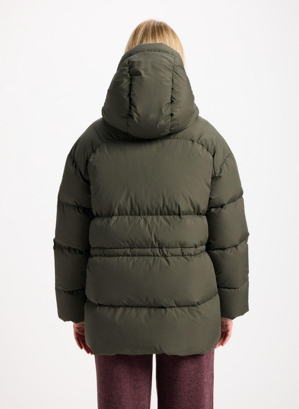 Doudoune hiver à capuche pour femme Pyrenex Aule kaki