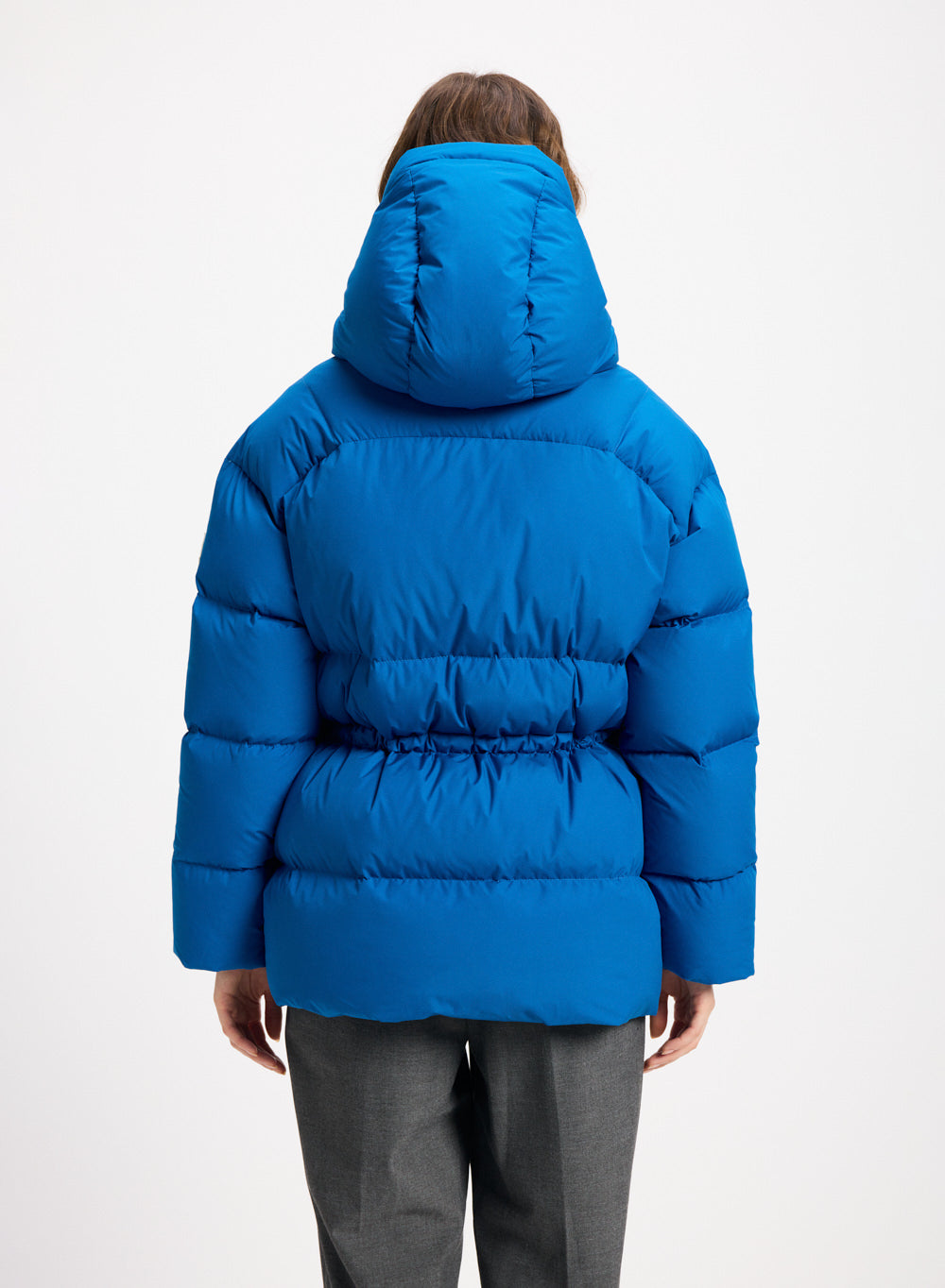 Doudoune hiver à capuche pour femme Pyrenex Aule bleu électrique