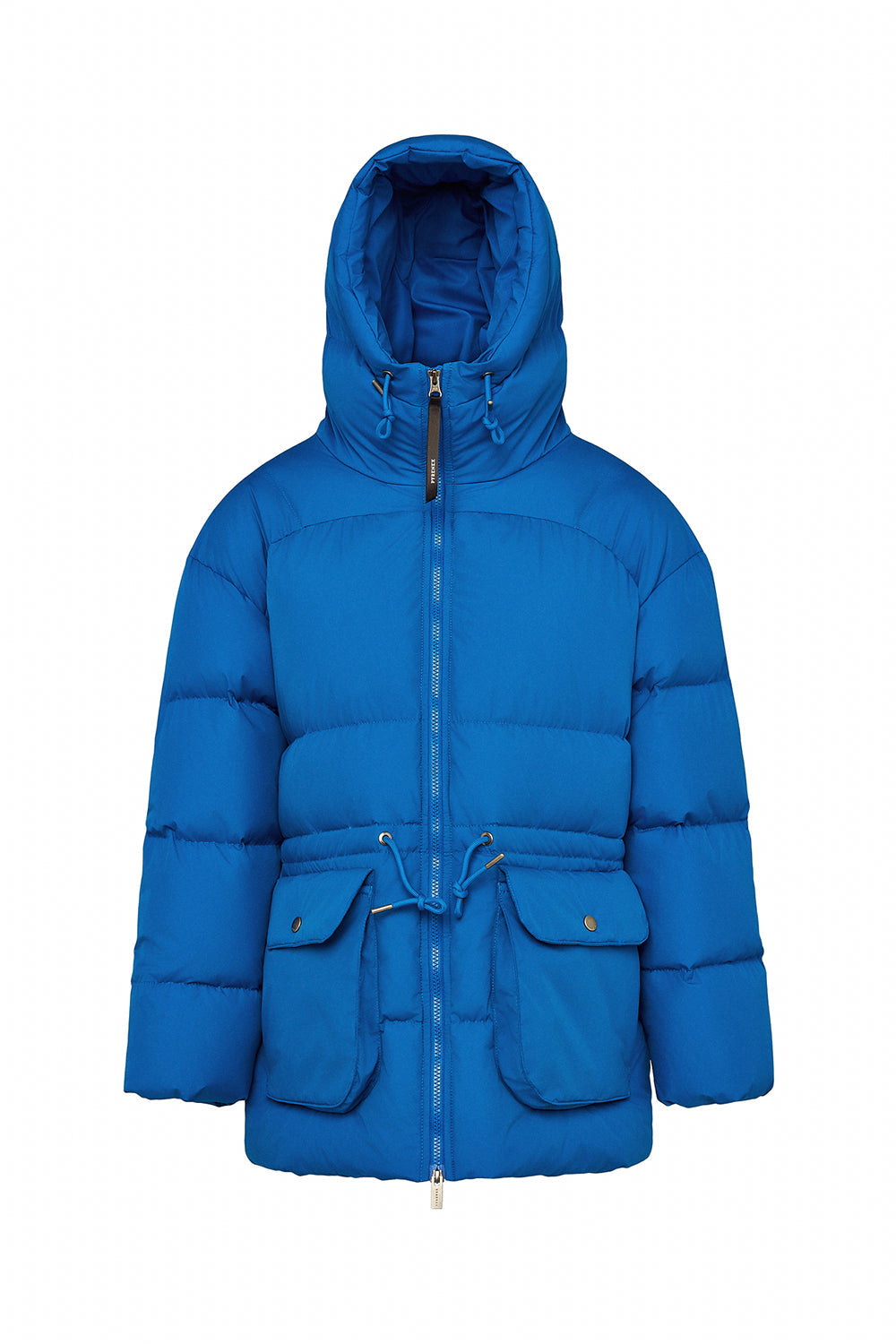 Doudoune hiver à capuche pour femme Pyrenex Aule bleu électrique