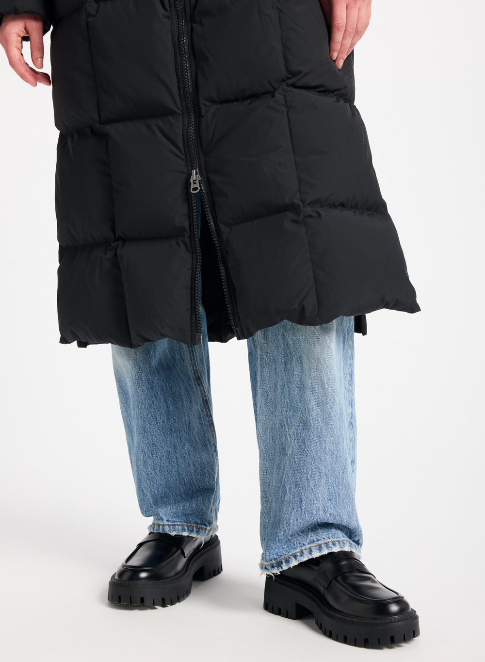 Doudoune longue pour femme Pyrenex Attract noire