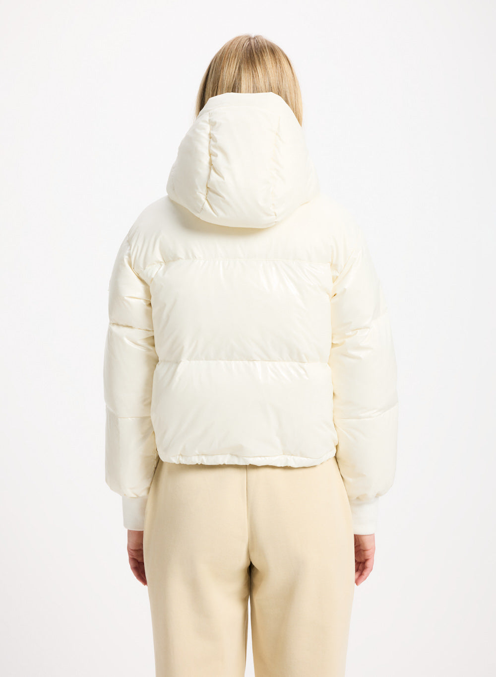 Doudoune courte à capuche pour femme Pyrenex Altic blanche
