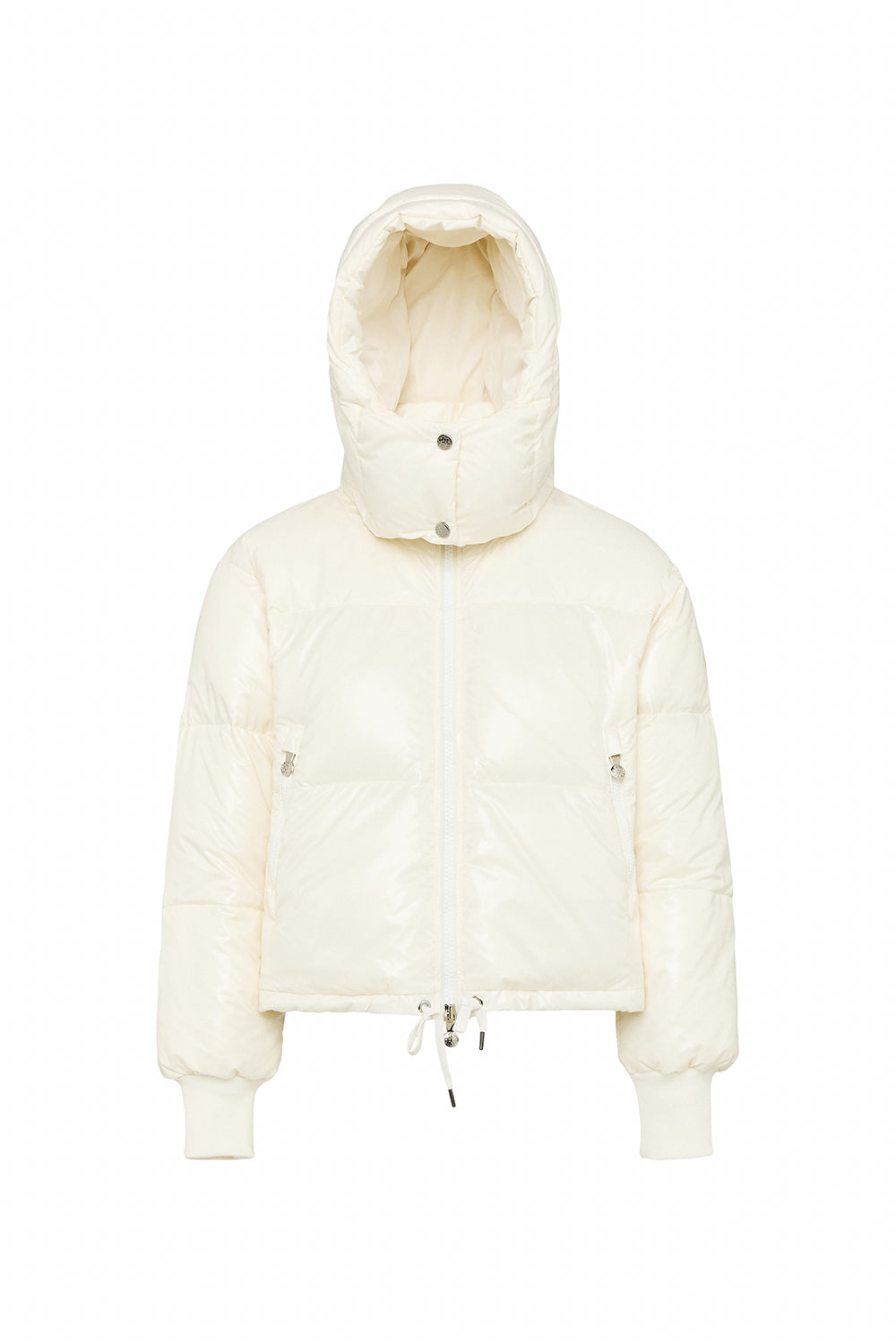 Doudoune courte à capuche pour femme Pyrenex Altic blanche