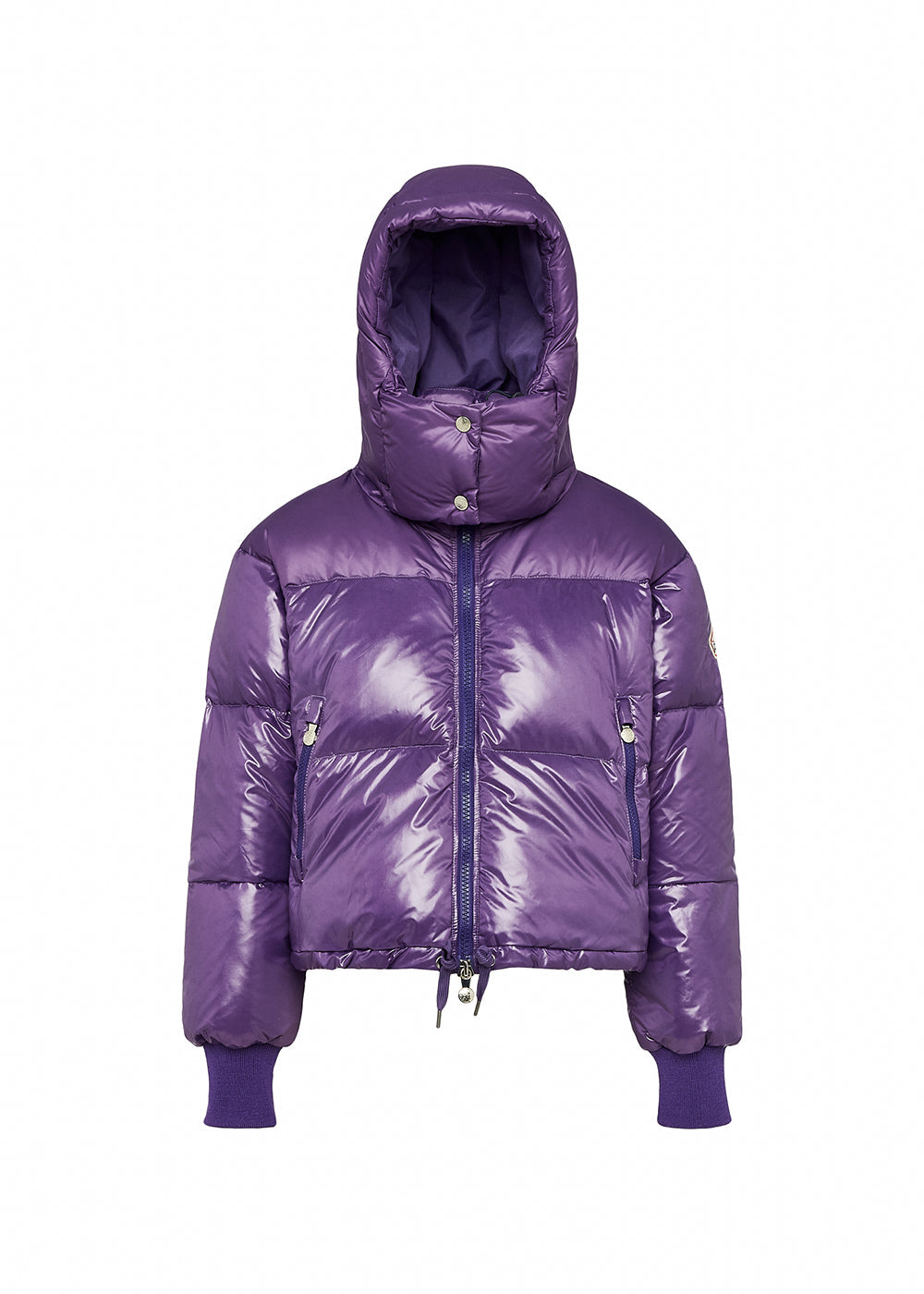 Doudoune courte à capuche pour femme Pyrenex Altic violette