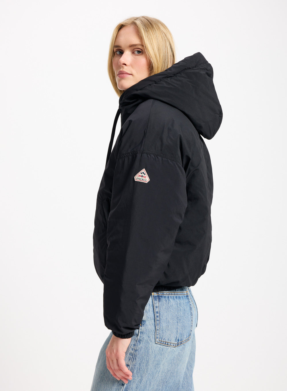 Parka courte en duvet pour femme Pyrenex Attitude noire