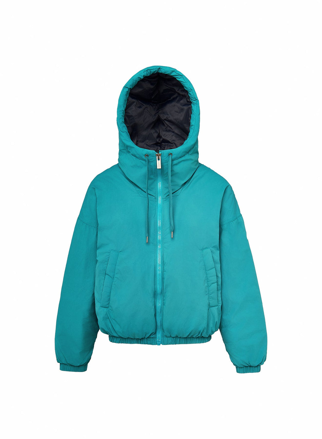 Parka courte en duvet pour femme Pyrenex Attitude bleu turquoise