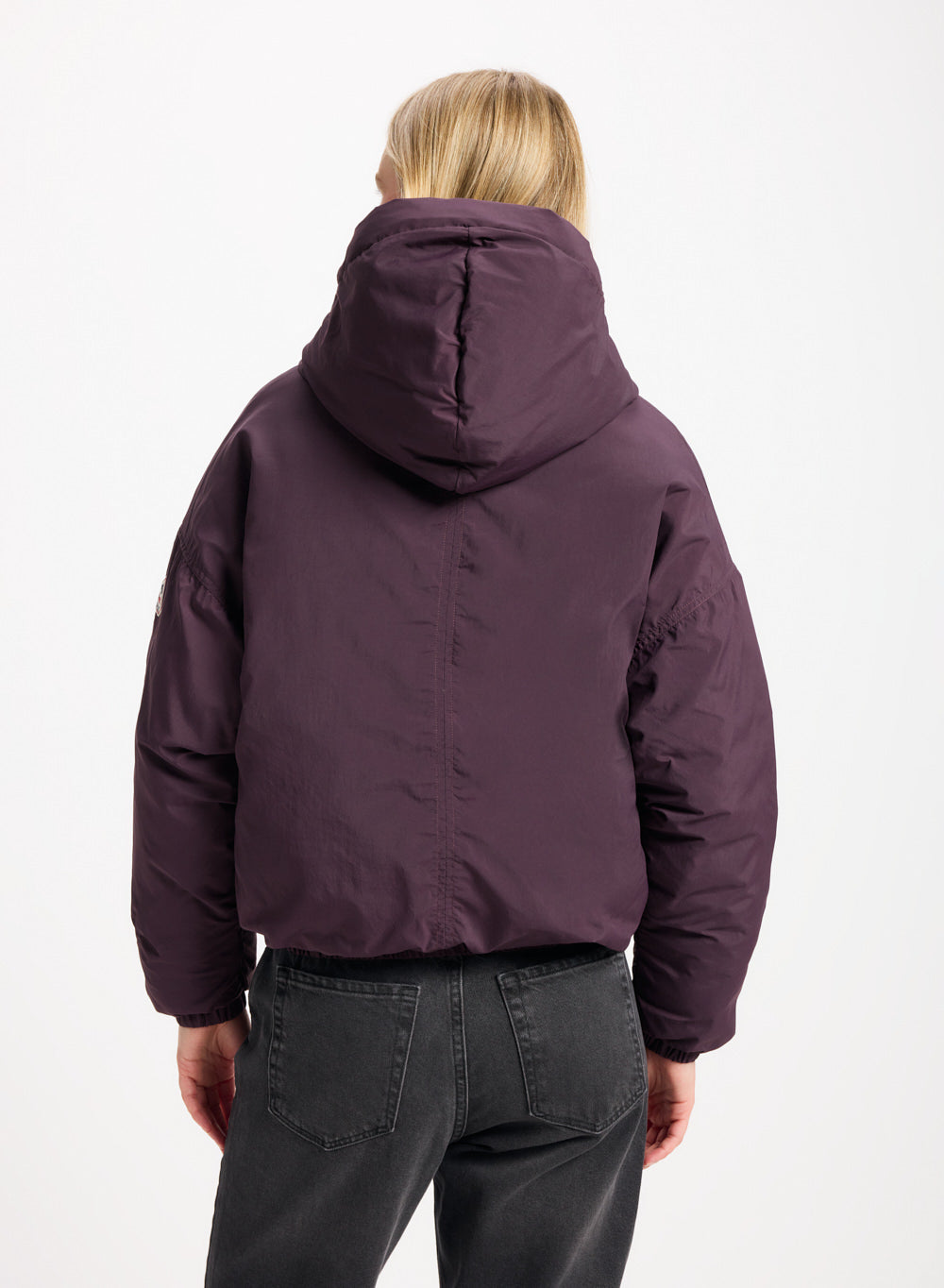 Parka courte en duvet pour femme Pyrenex Attitude violet foncé