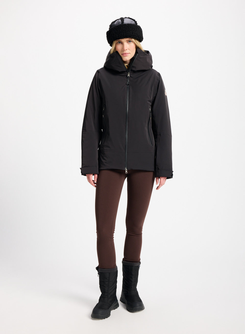 Veste parka en duvet pour femme Pyrenex Nova noire