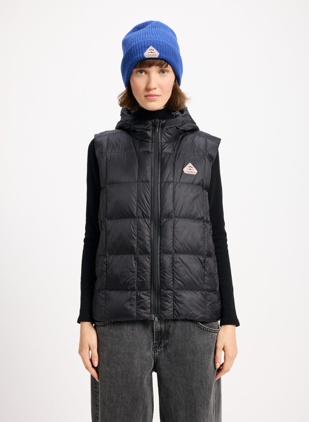 Doudoune légère sans manches pour femme Bassia noire