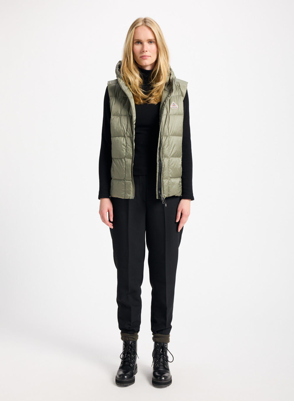 Doudoune légère sans manches pour femme Bassia kaki