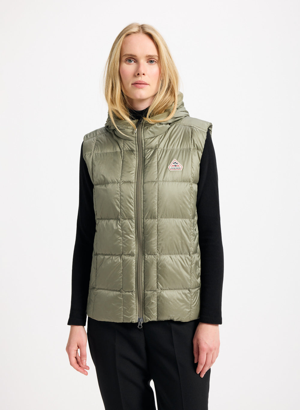 Doudoune légère sans manches pour femme Bassia kaki