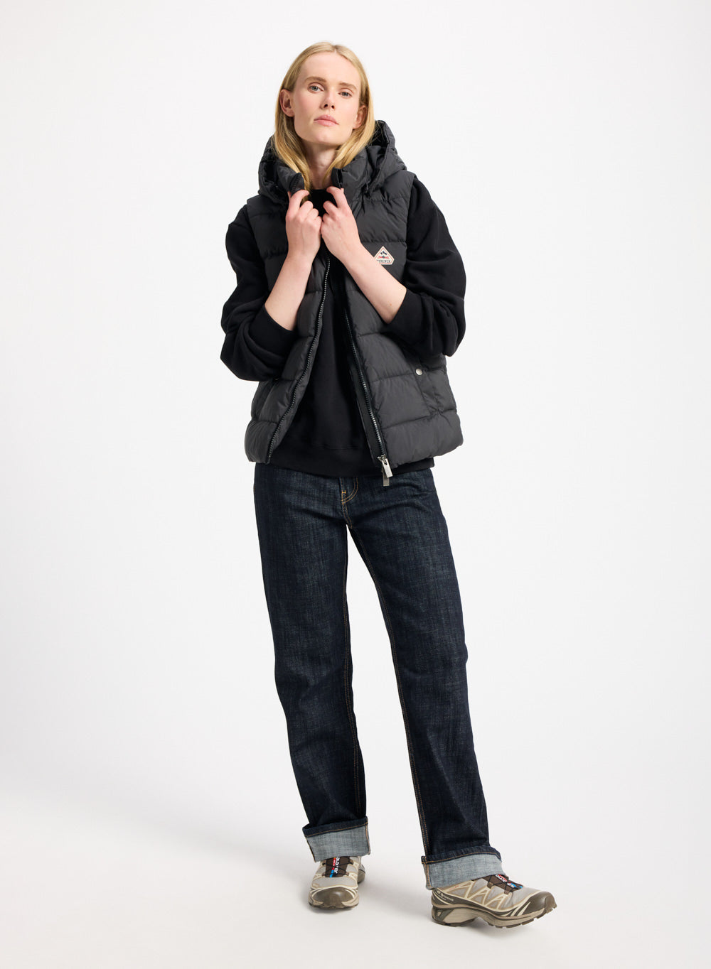 Doudoune sans-manches femme Pyrenex Spoutnic à capuche amovible noire