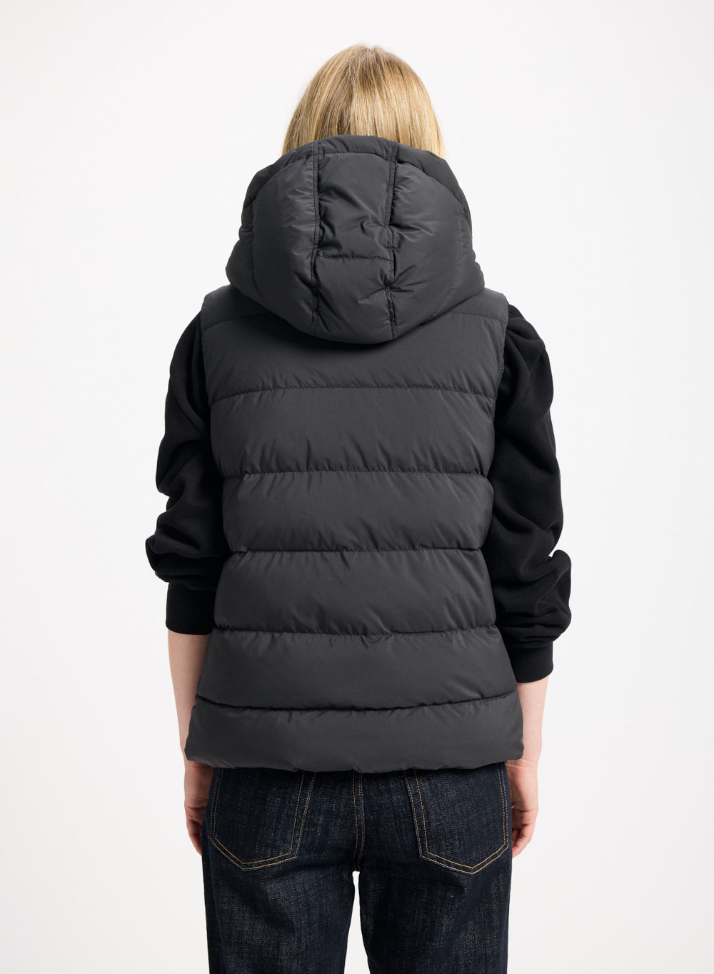 Doudoune sans-manches femme Pyrenex Spoutnic à capuche amovible noire