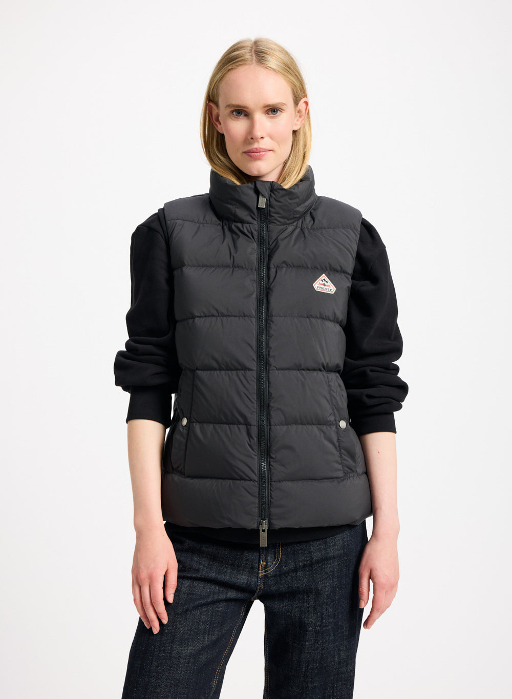 Doudoune sans-manches femme Pyrenex Spoutnic à capuche amovible noire
