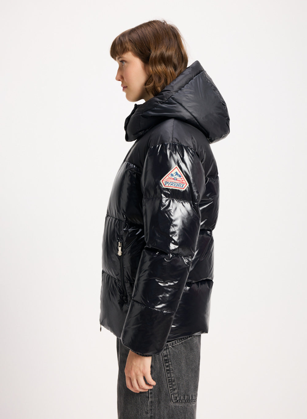 Doudoune brillante femme Lively noire