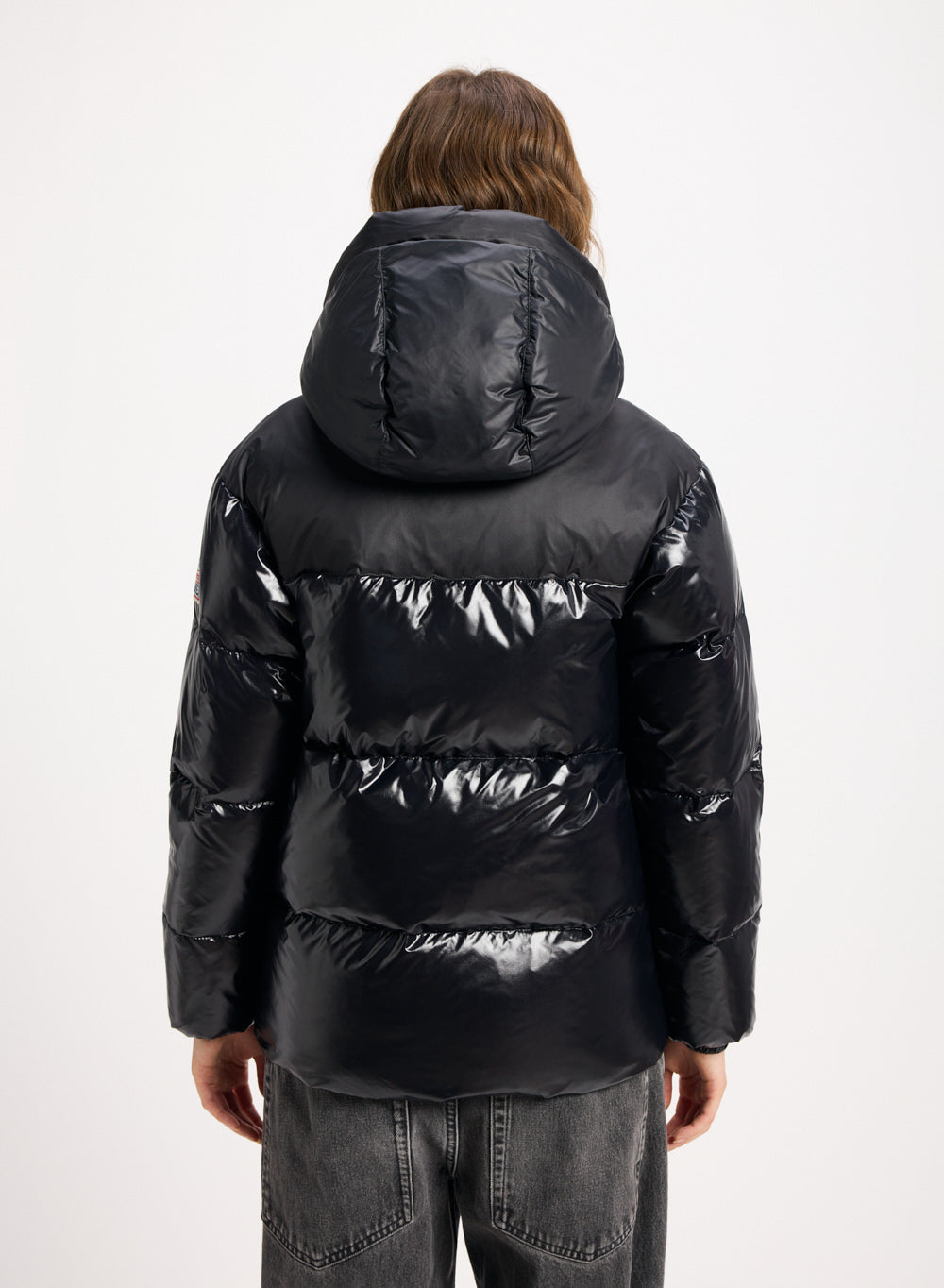 Doudoune brillante femme Lively noire