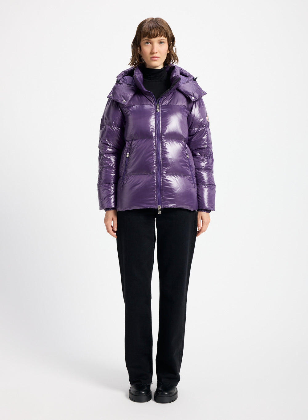 Doudoune brillante femme Lively violette