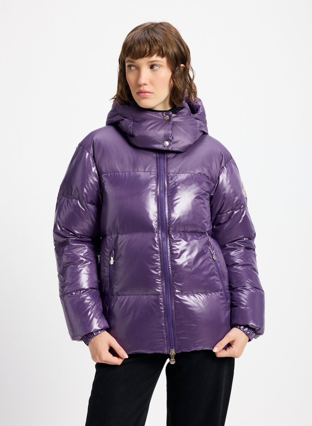Doudoune brillante femme Lively violette