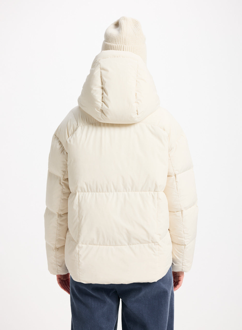 Doudoune femme Pyrenex Harmonie à capuche enveloppante beige clair