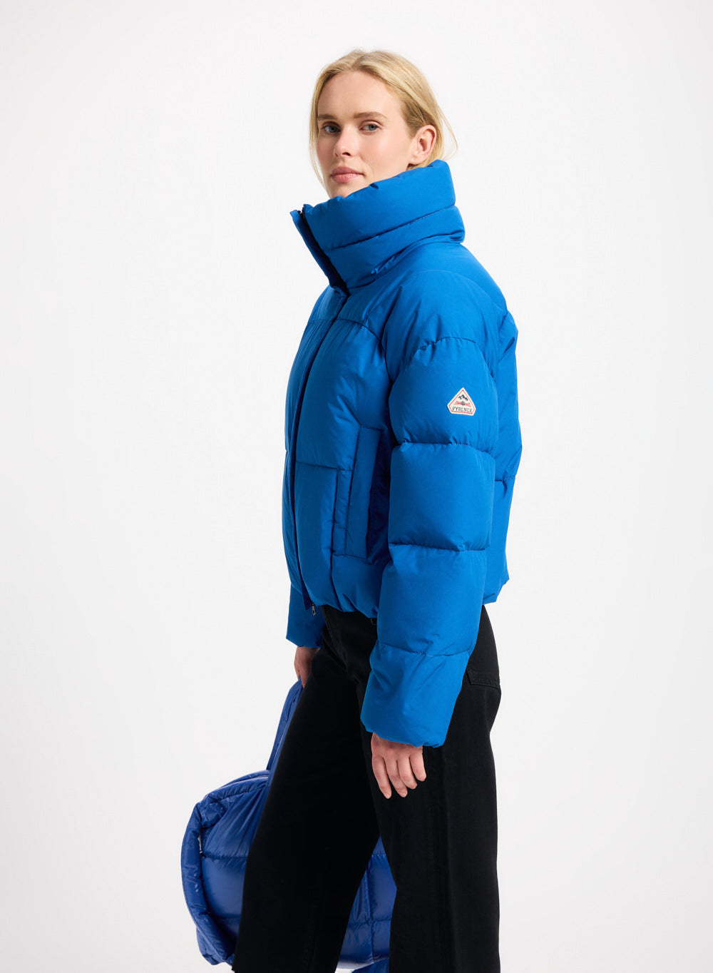 Doudoune courte femme Pyrenex Harmonie Crop bleu électrique