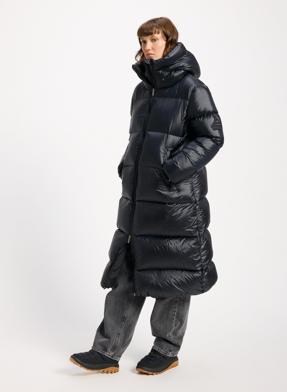 Doudoune longue Pyrenex Oriela made in Saint-Sever noire
