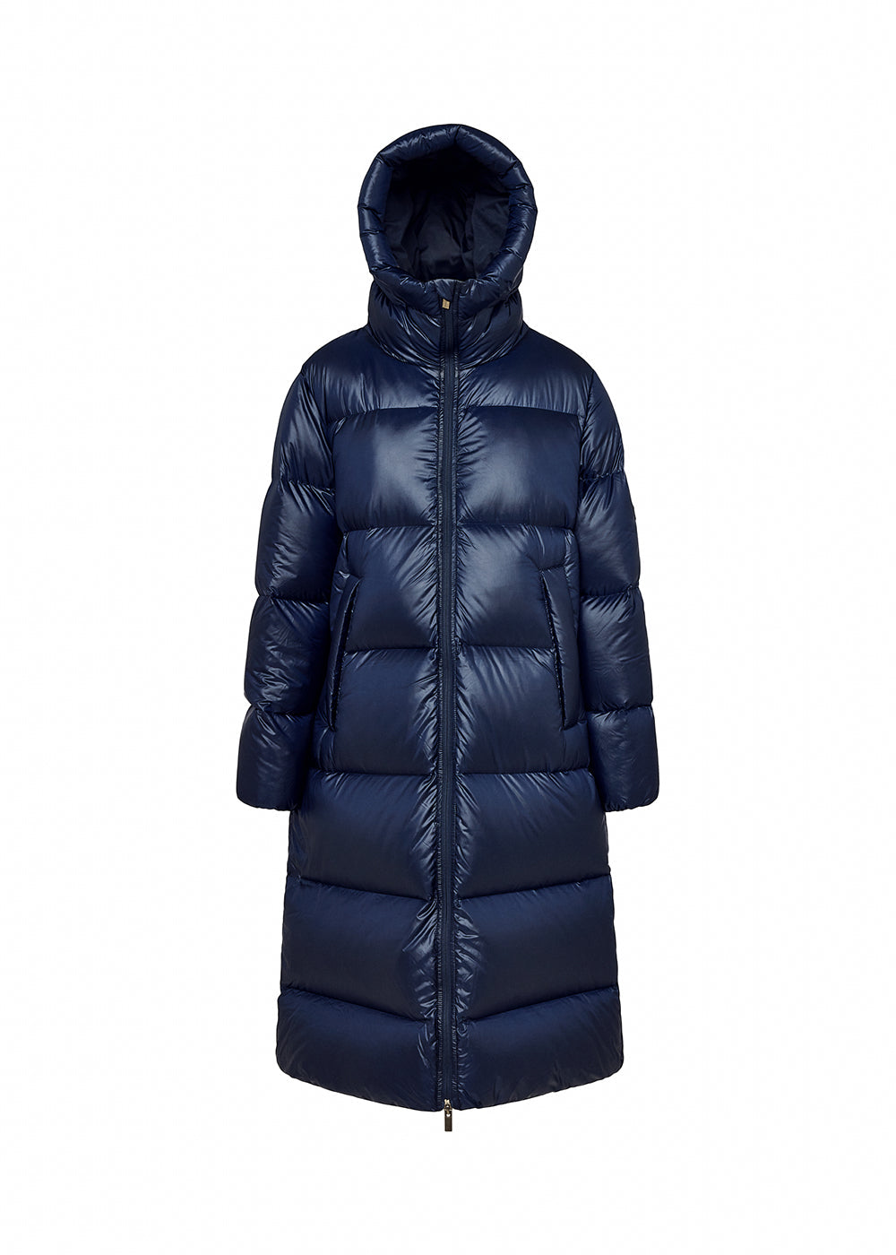 Doudoune longue Pyrenex Oriela made in Saint-Sever bleu marine