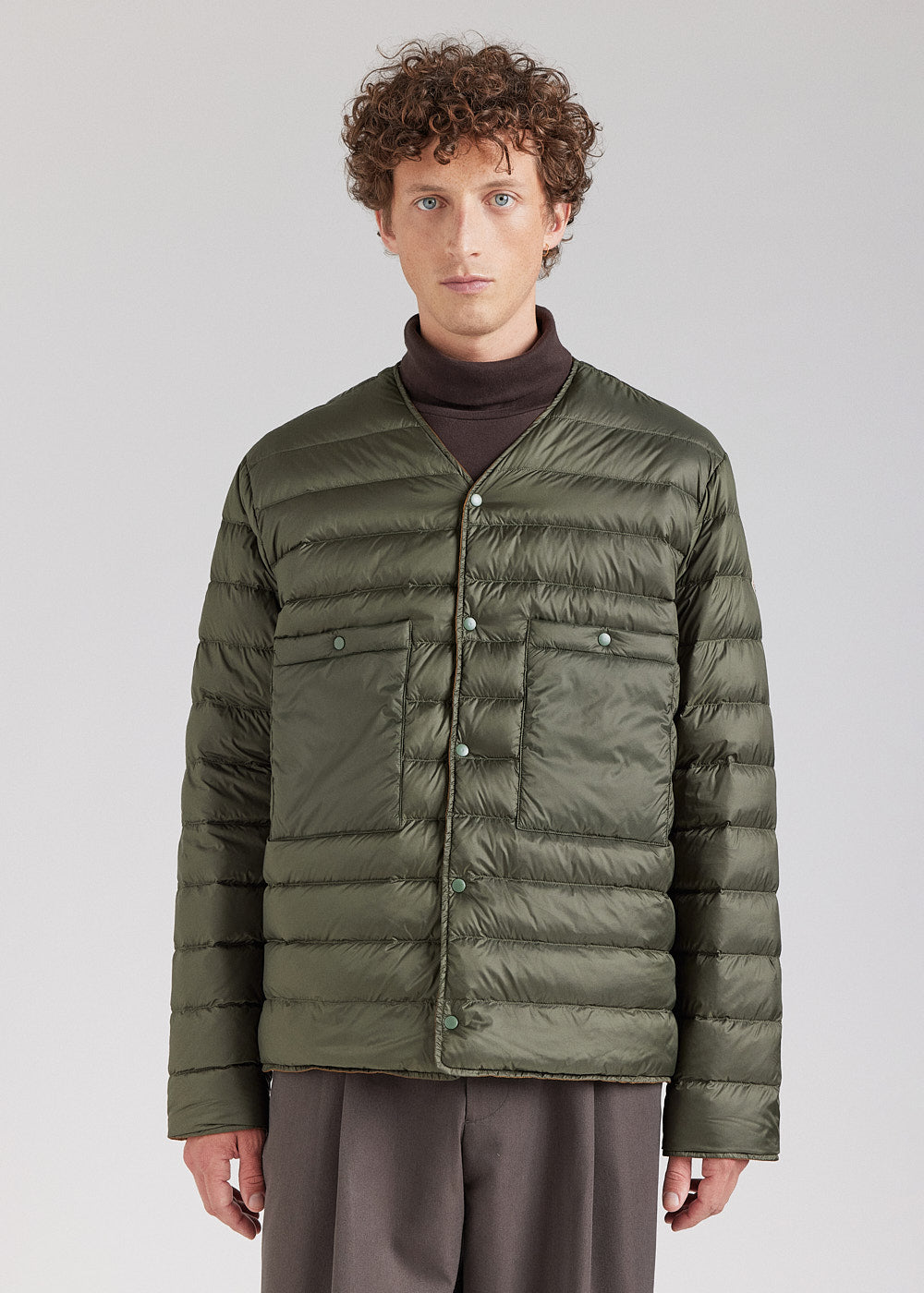 Doudoune légère réversible pour homme Pyrenex Ando bronze brown