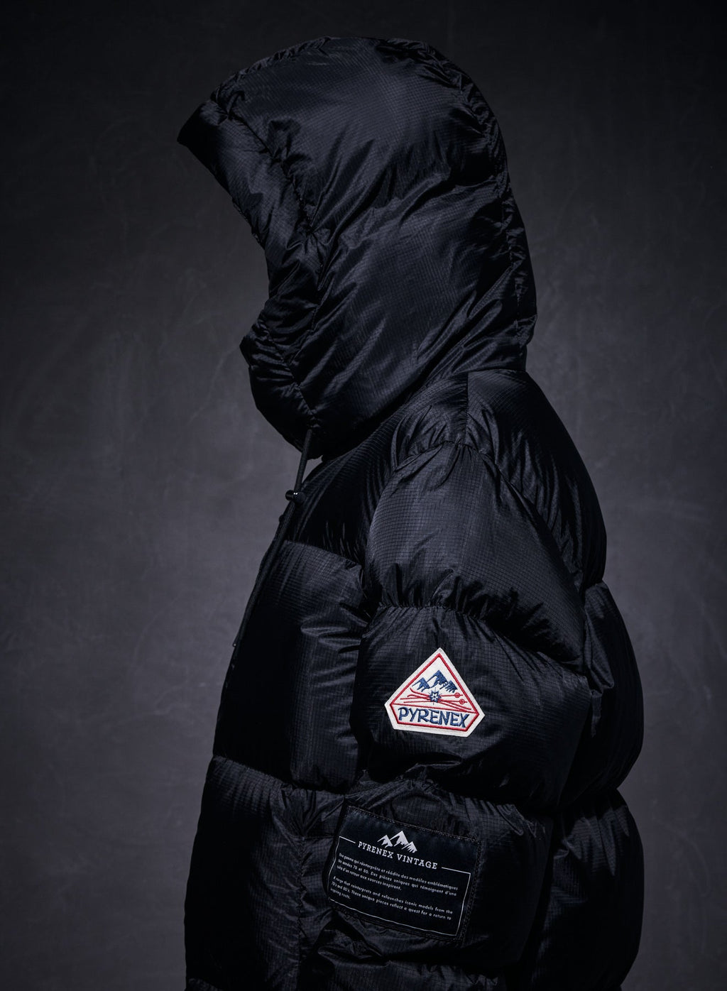 Doudoune unisexe Shift Hooded Ripstop Pyrenex x Wildside noire