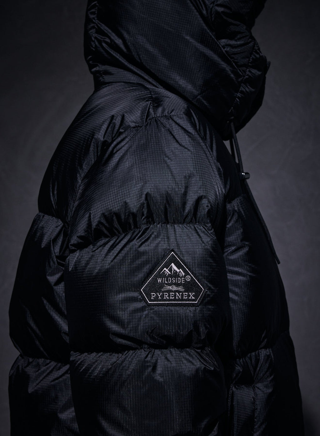 Doudoune unisexe Shift Hooded Ripstop Pyrenex x Wildside noire