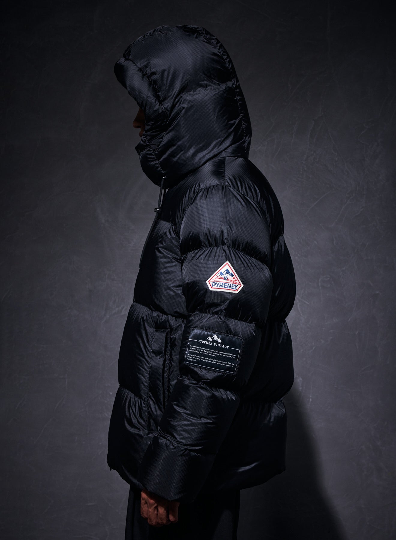 Doudoune unisexe Shift Hooded Ripstop Pyrenex x Wildside noire