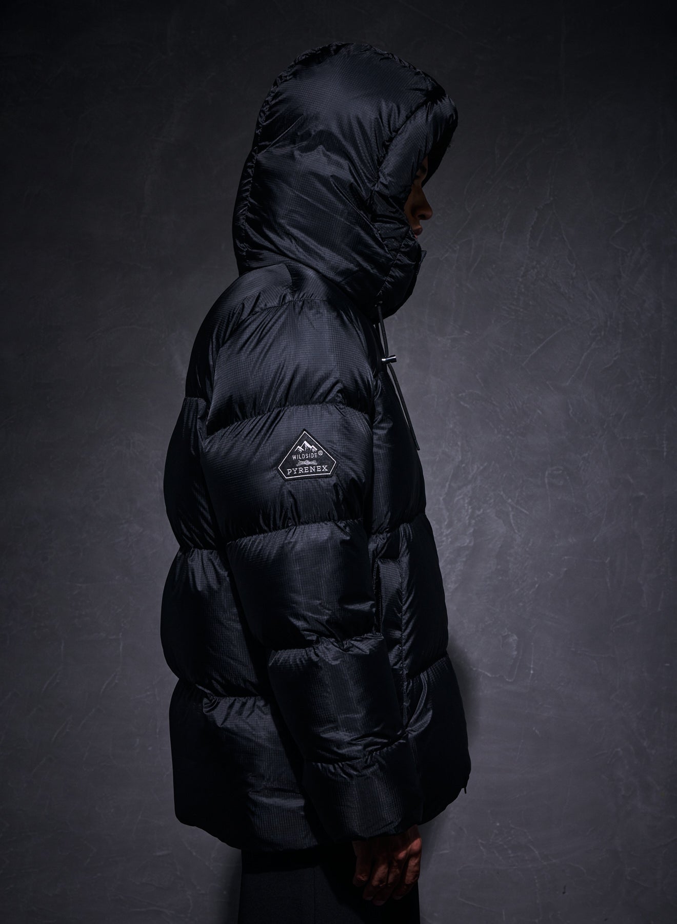 Doudoune unisexe Shift Hooded Ripstop Pyrenex x Wildside noire