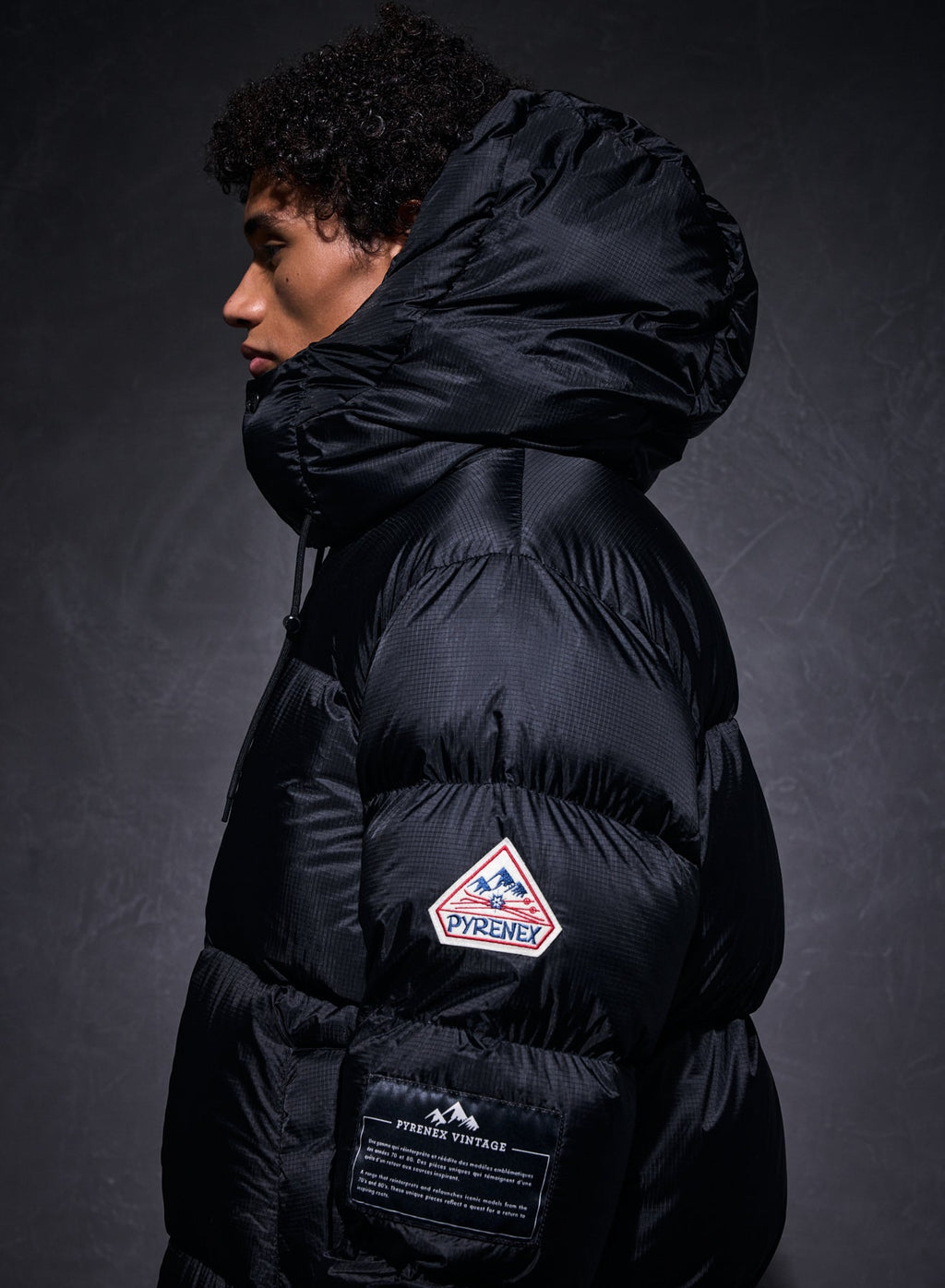 Doudoune unisexe Shift Hooded Ripstop Pyrenex x Wildside noire