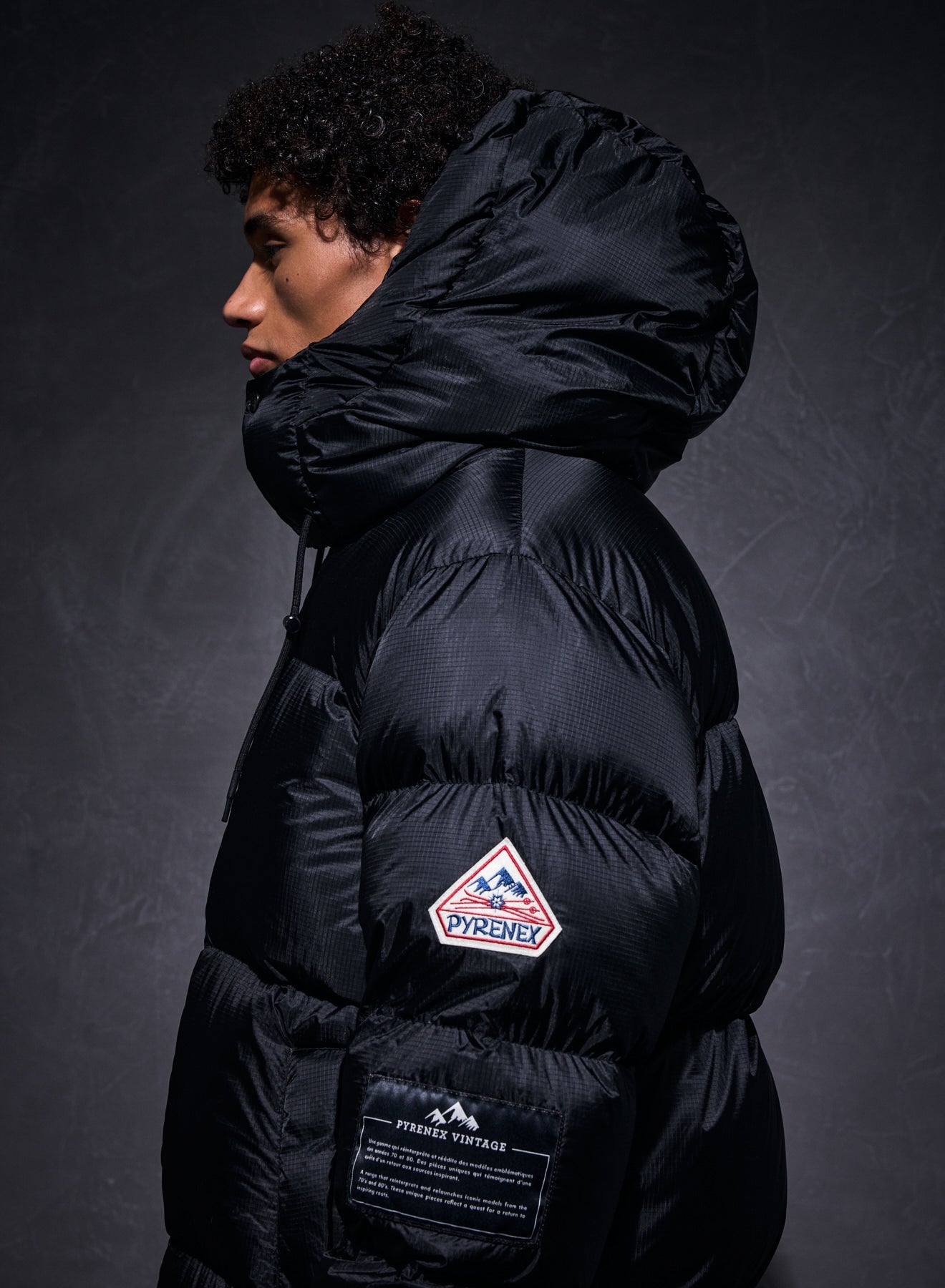 Doudoune unisexe Shift Hooded Ripstop Pyrenex x Wildside noire