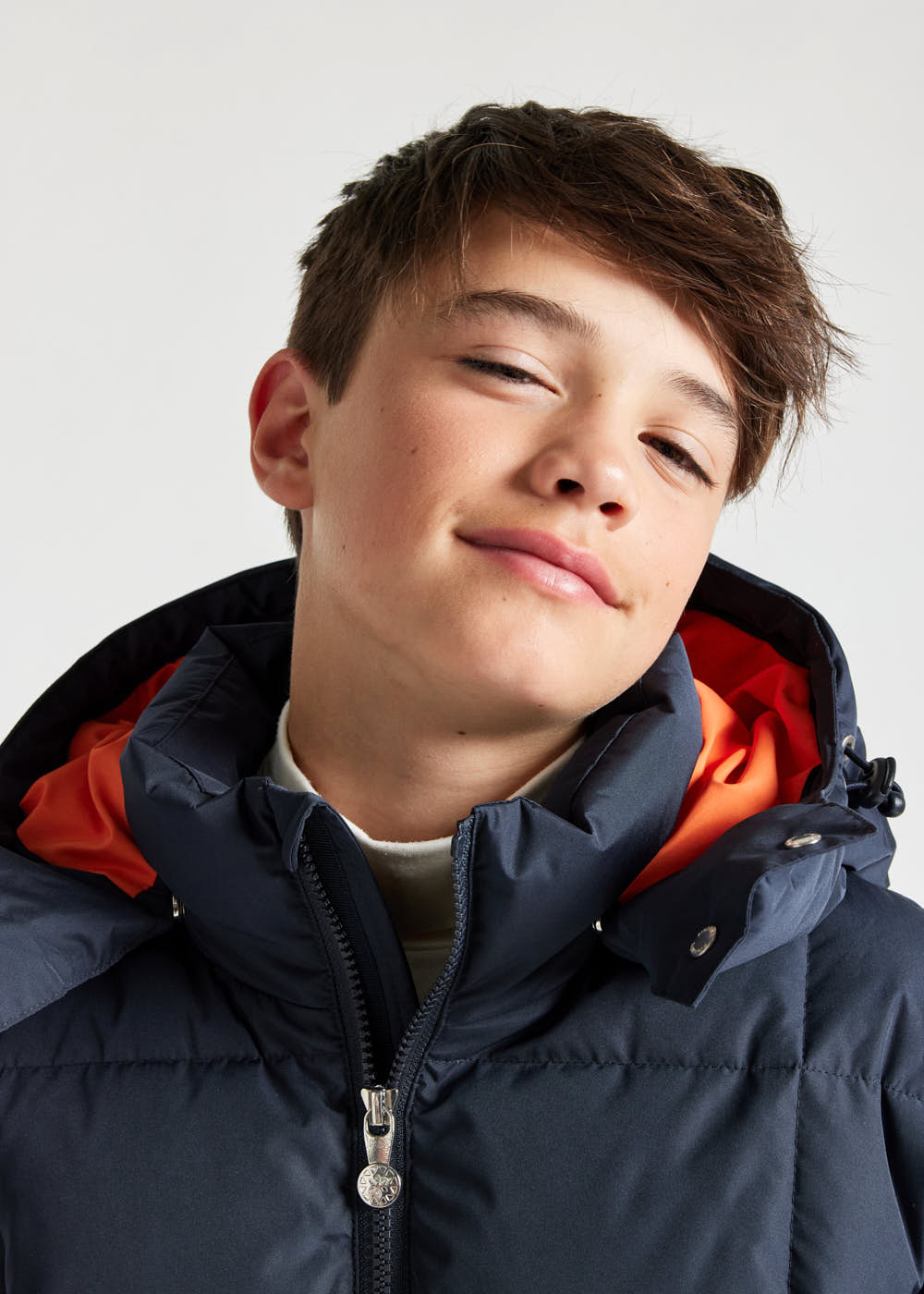 Doudoune à capuche enfant Pyrenex Alma Amiral