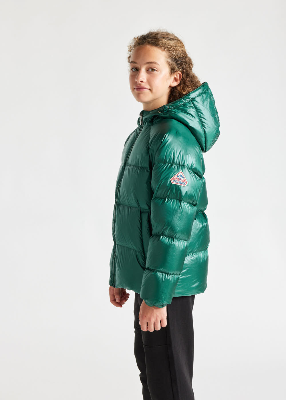 Doudoune à capuche enfant Pyrenex Sten Forest biome