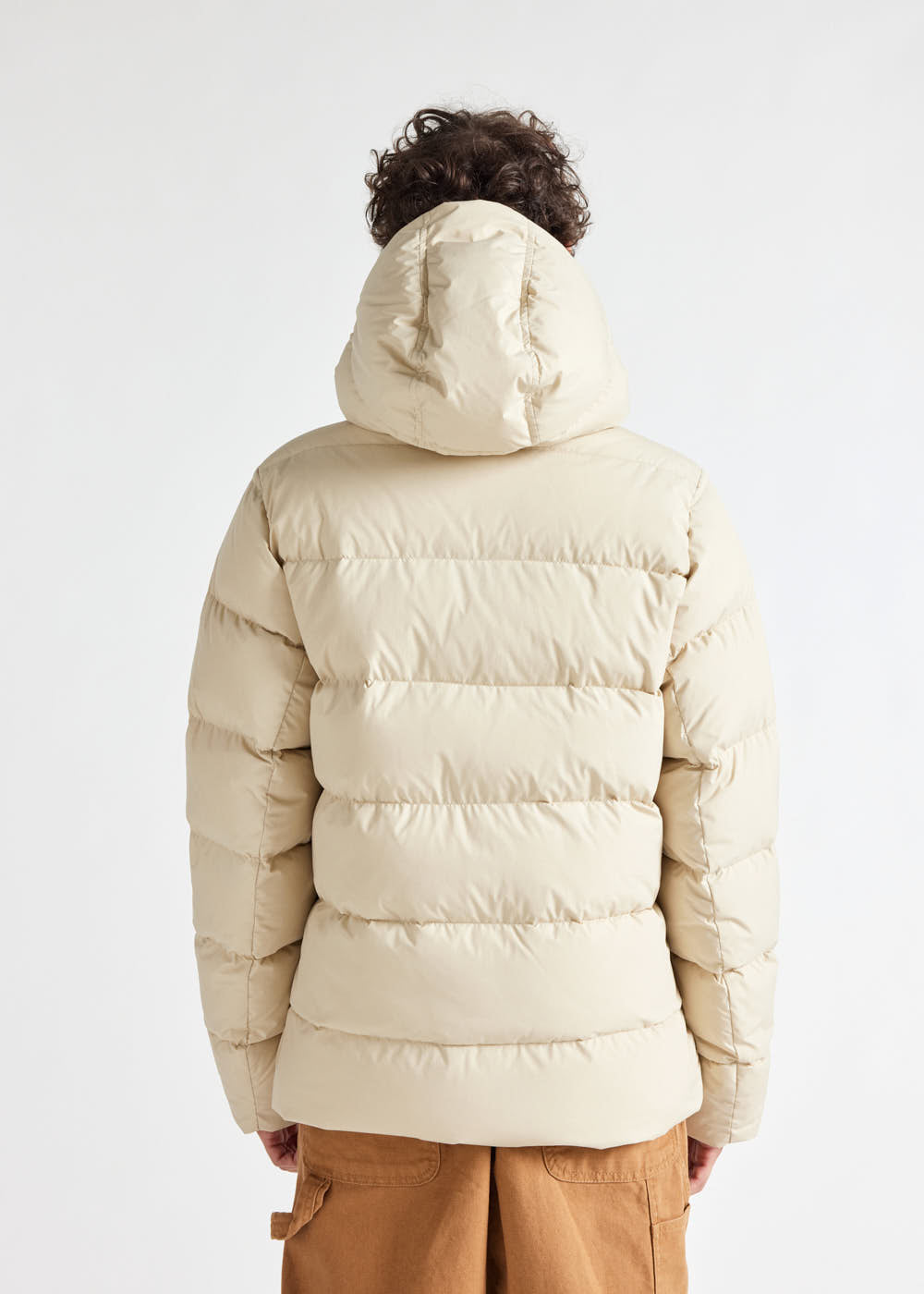 Doudoune à capuche amovible Pyrenex Spoutnic Brown rice