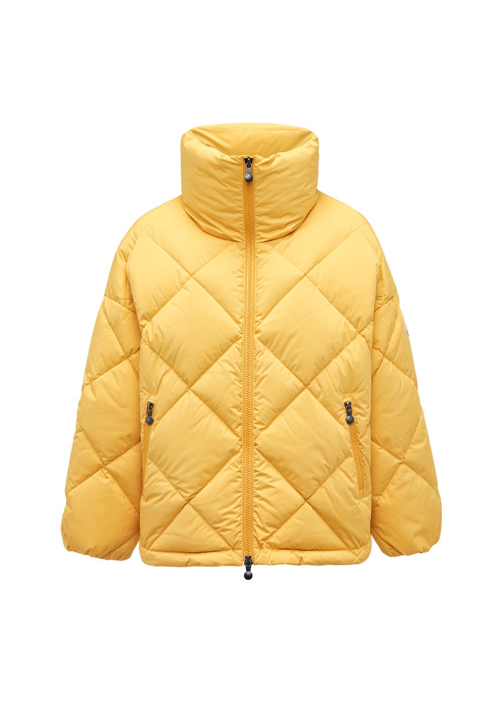 Doudoune oversize femme Pyrenex Adele avec col enveloppant jaune