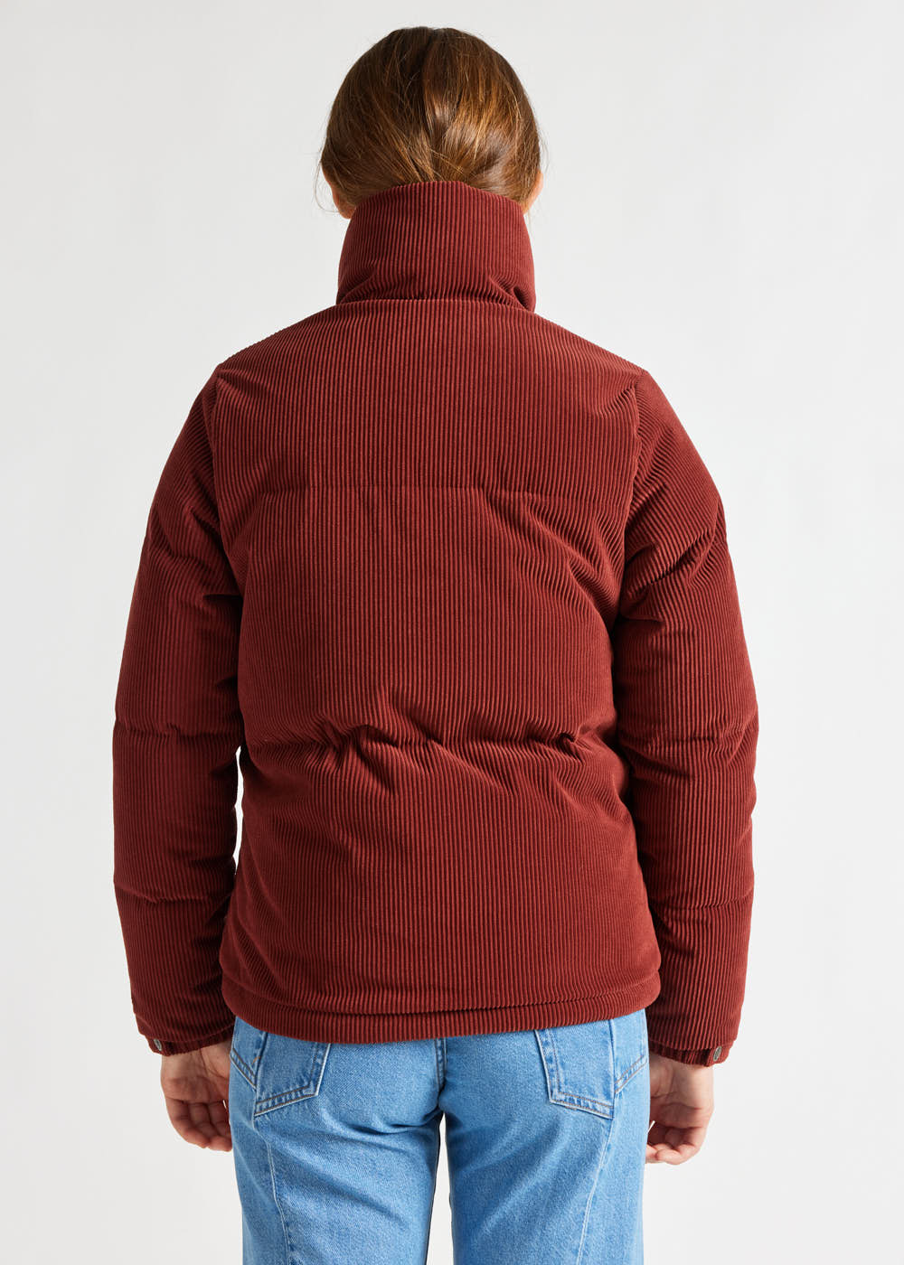 Doudoune courte femme en velours côtelé Pyrenex Goldin Syrah