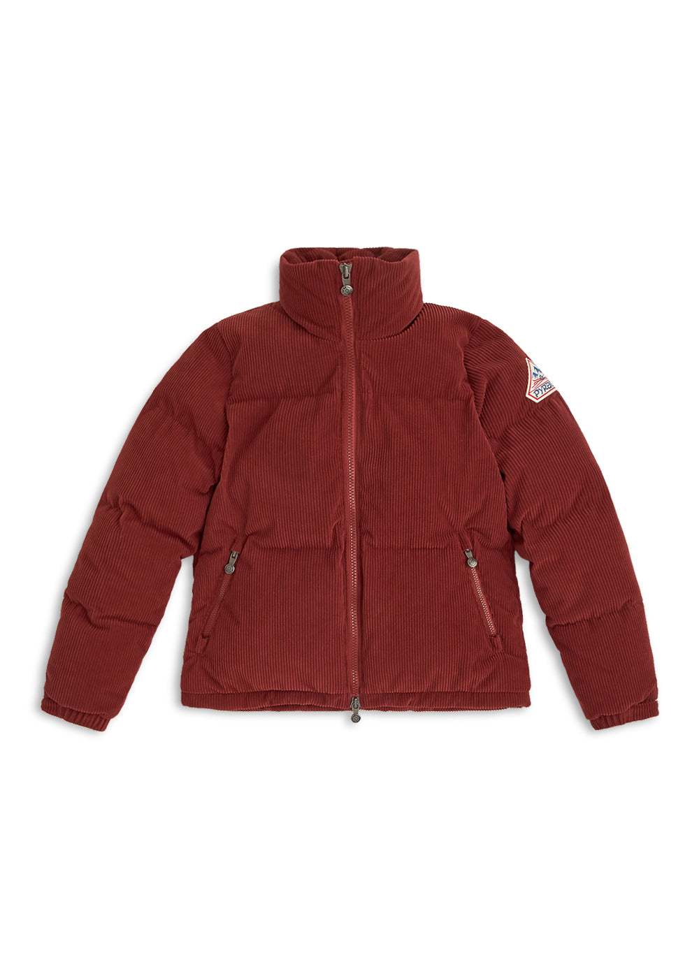 Doudoune courte femme en velours côtelé Pyrenex Goldin Syrah