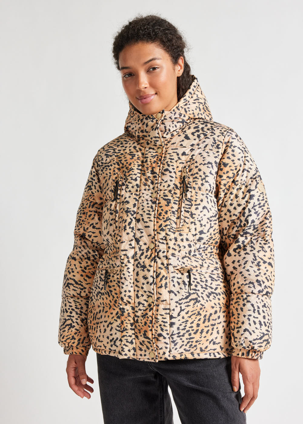 Doudoune Talitha pour femme Pyrenex x Roseanna imprimé léopard Wild print