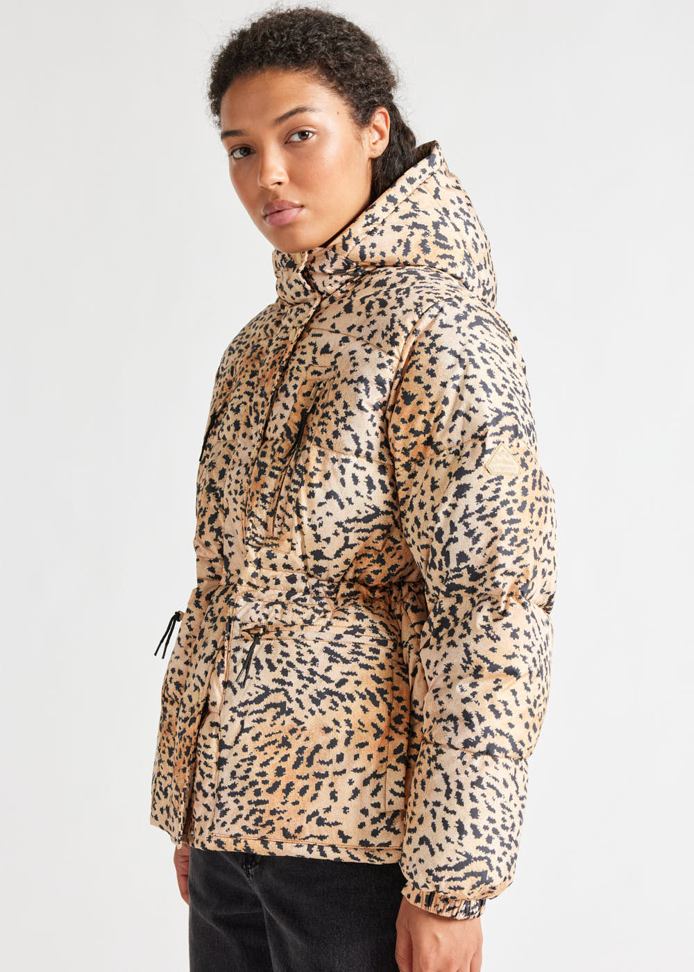 Doudoune Talitha pour femme Pyrenex x Roseanna imprimé léopard Wild print