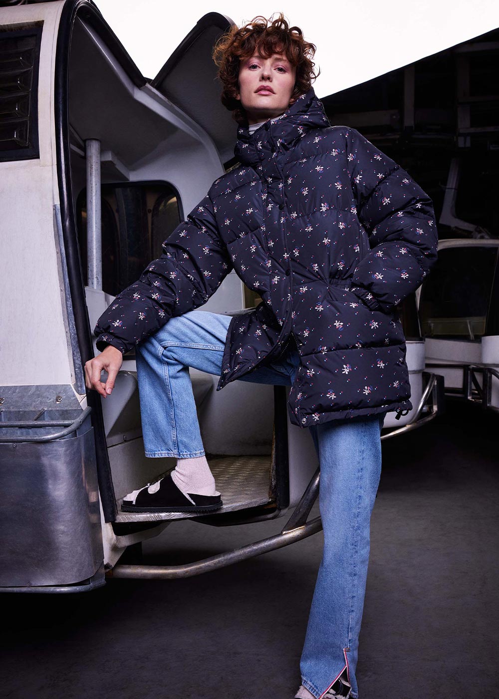 Doudoune Roseanna Getty Print charbon