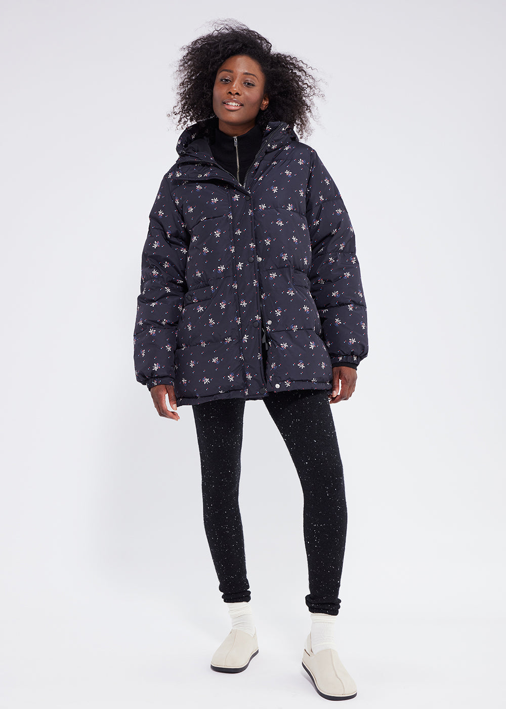 Doudoune Roseanna Getty Print charbon